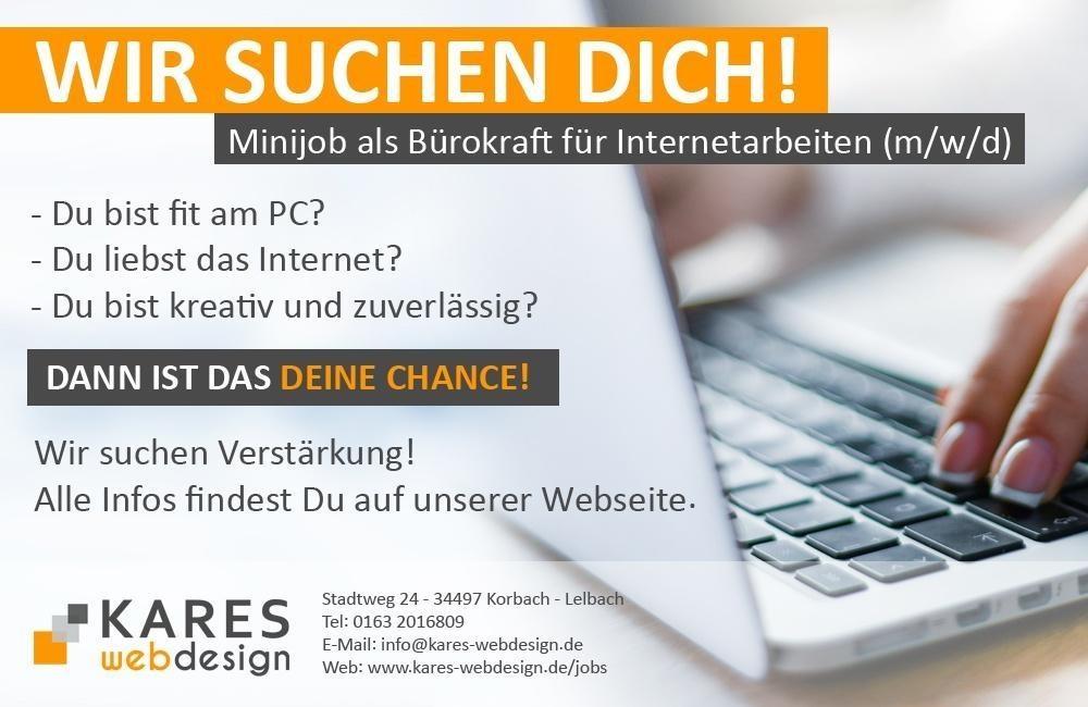 Minijob Bürokraft Korbach